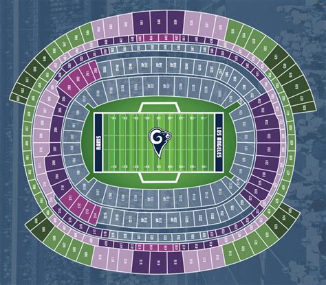 All SoFi Stadium Tickets. . Sofi stadium seat map